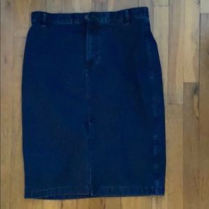 J Crew Fitted denim skirt- never worn